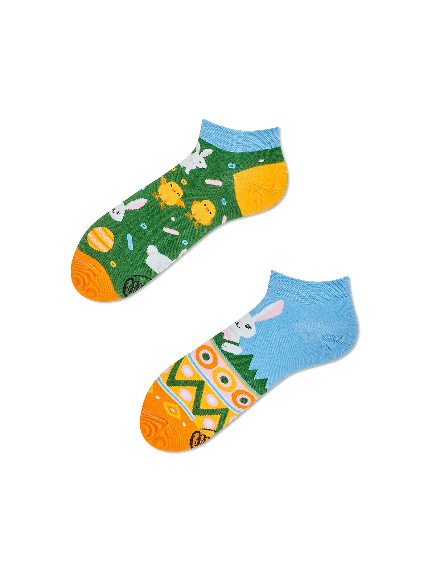 MANY MORNINGS | Damen Sneaker Socken EASTER BUNNY bunt | 